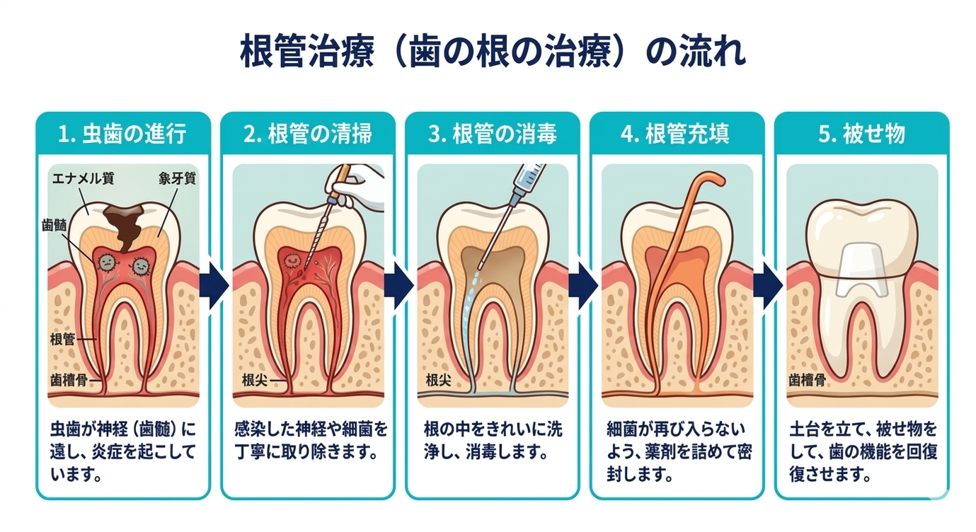 根管治療（歯の根の治療）について